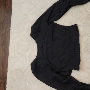 lululemon athletica Midnight Black Long Sleeve Top